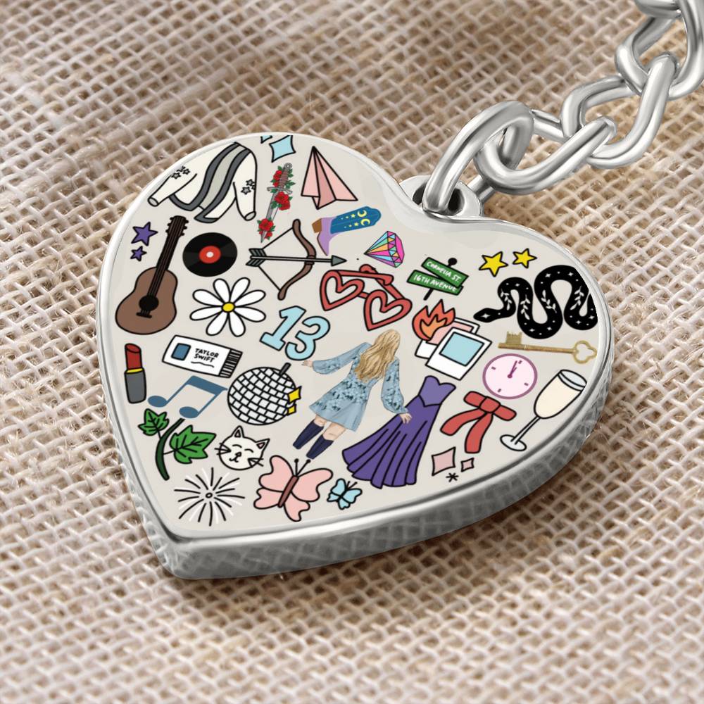 Swiftie Heart Keyring