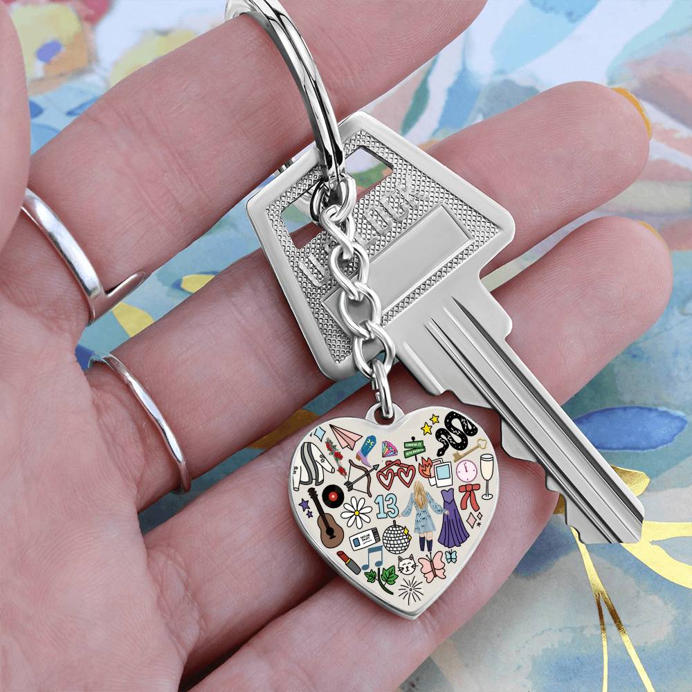 Swiftie Heart Keyring