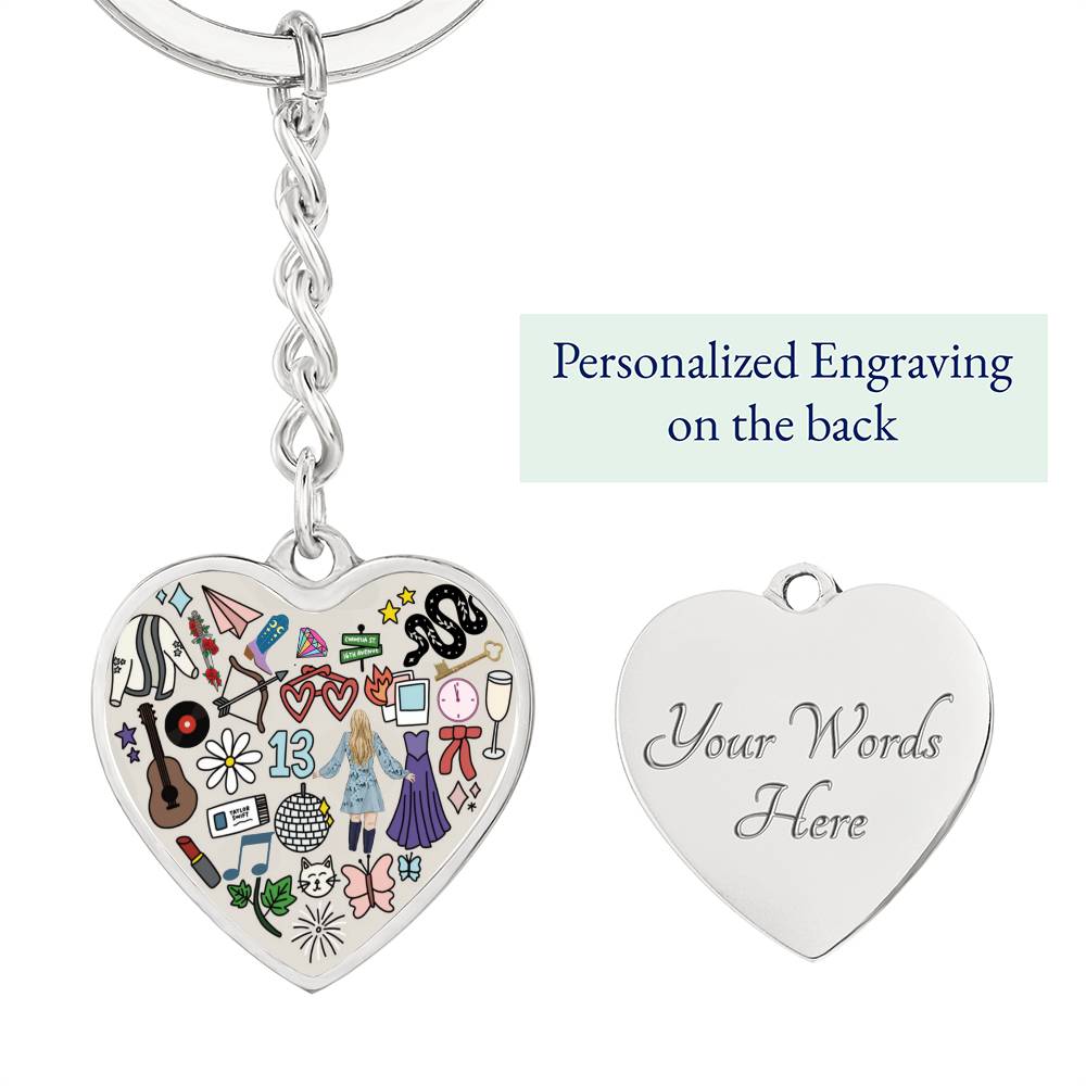 Swiftie Heart Keyring