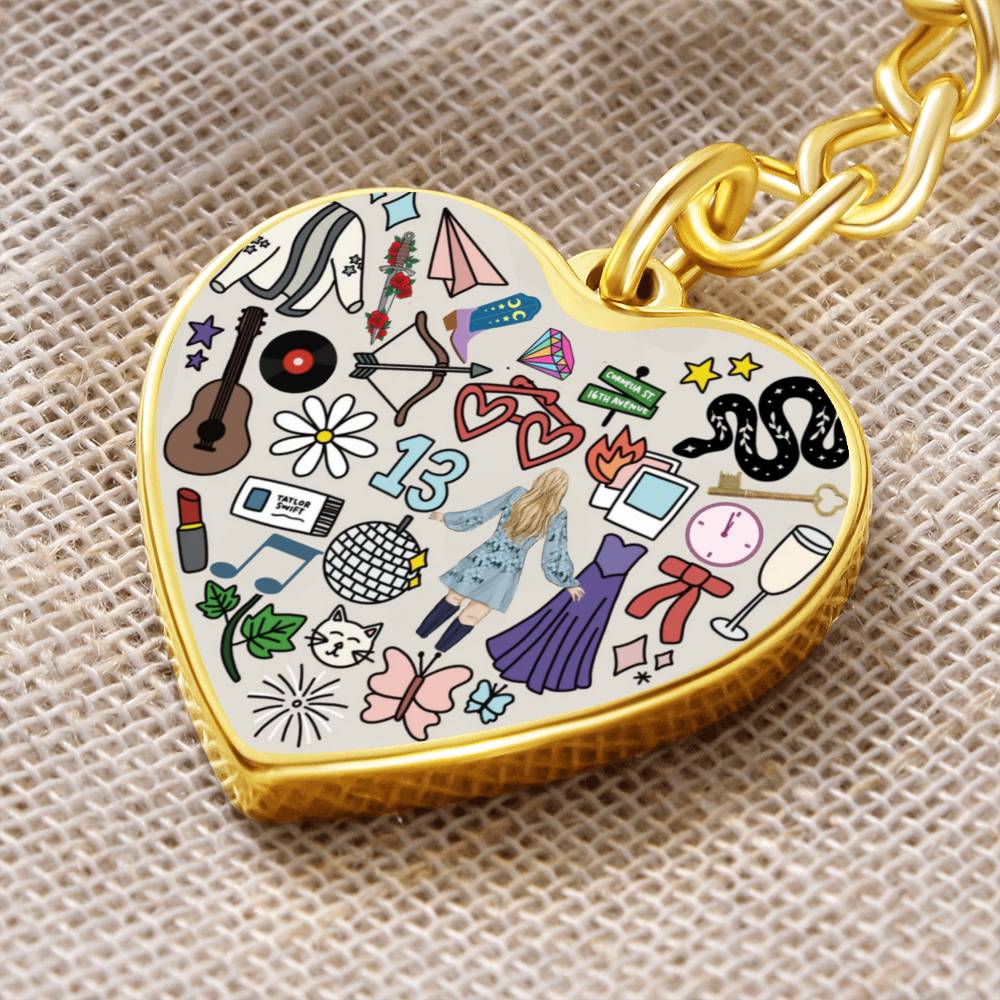 Swiftie Heart Keyring