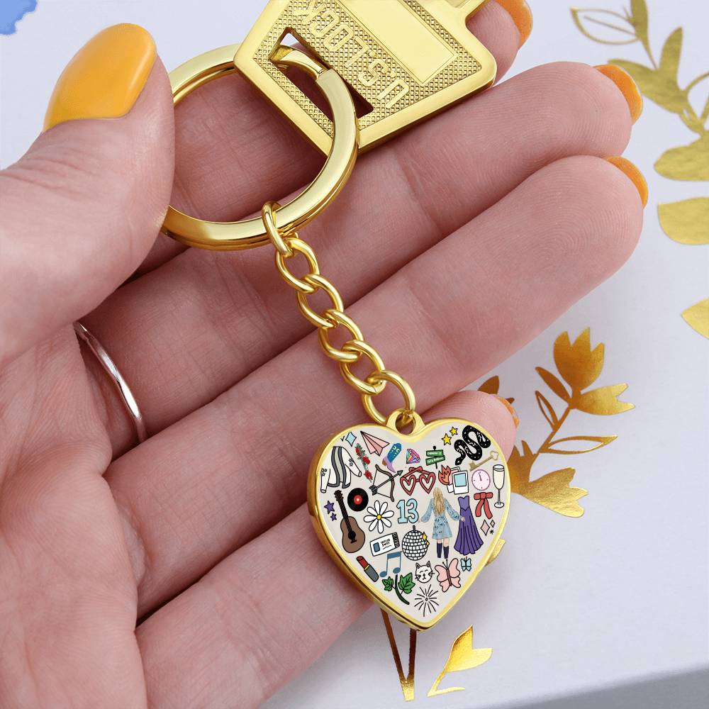 Swiftie Heart Keyring