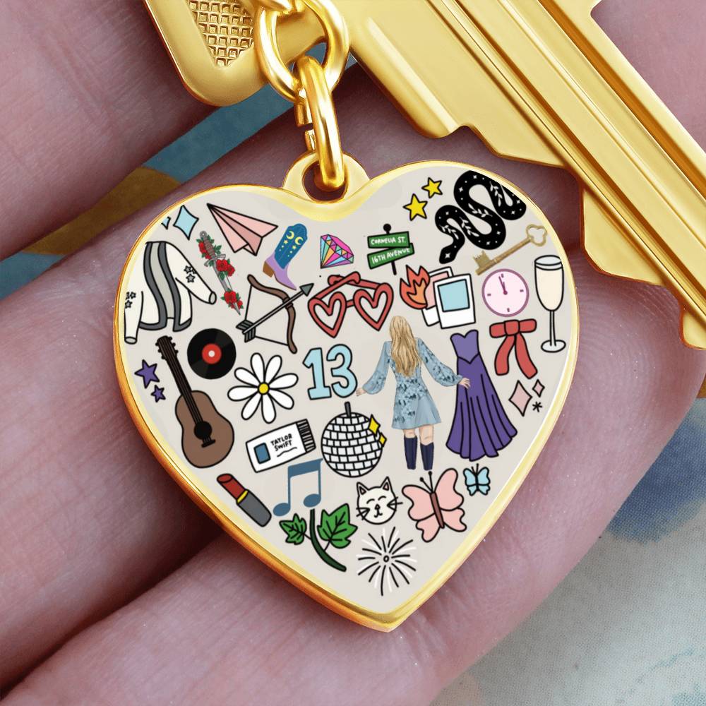 Swiftie Heart Keyring