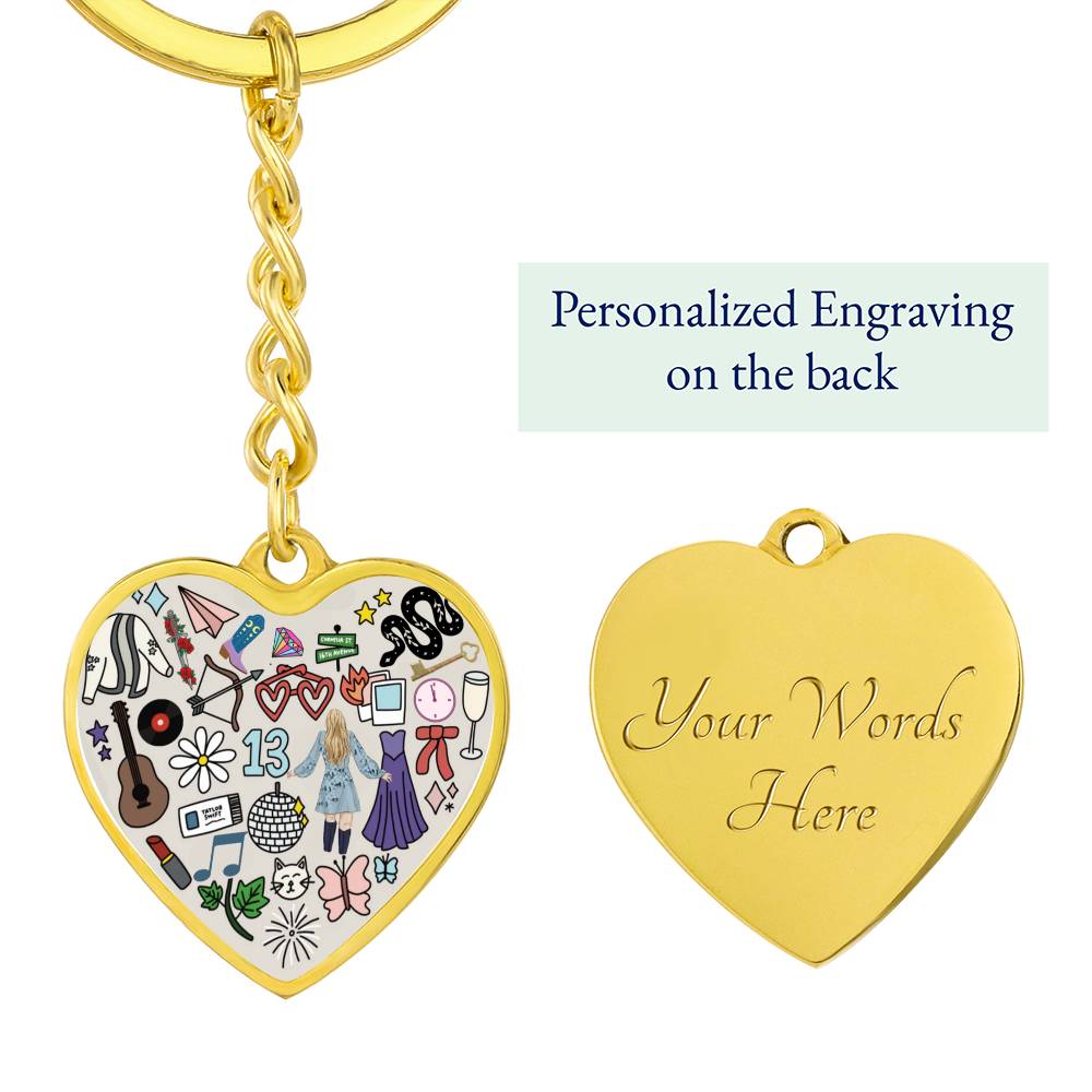 Swiftie Heart Keyring