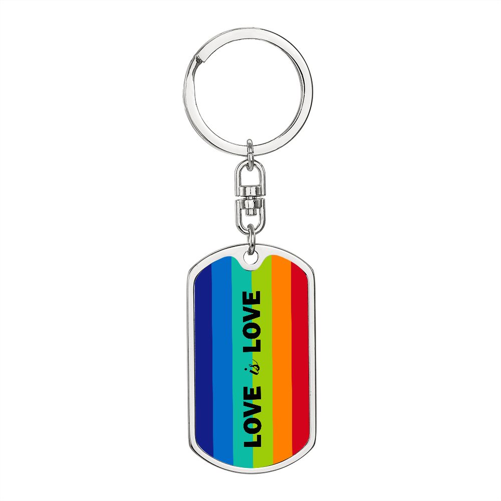 Love Is Love, Dog Tag Keychain