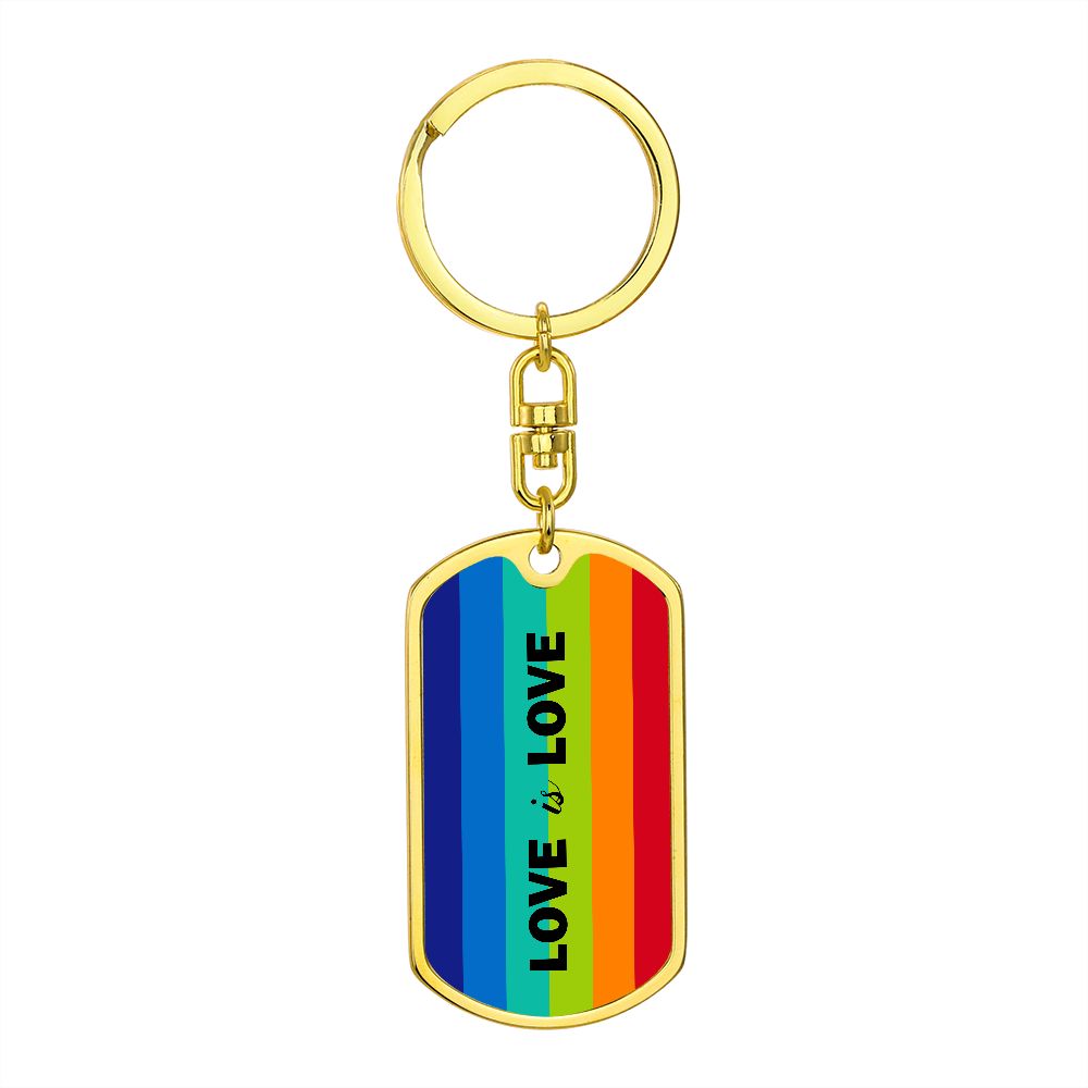 Love Is Love, Dog Tag Keychain