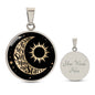 You Are My Sun Moon & Stars Pendant Necklace