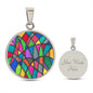 PRIDE LGBTQ+ Stained Glass Pendant Necklace