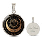 Personalized Live By The Sun Love By The Moon Pendant Necklace