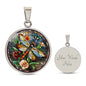 Dragonfly Circle Pendant Necklace