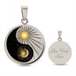Ying Yang Sun Moon & Stars Pendant Necklace