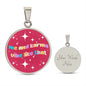 Me And Karma Vibe Like That Circle Pendant Necklace