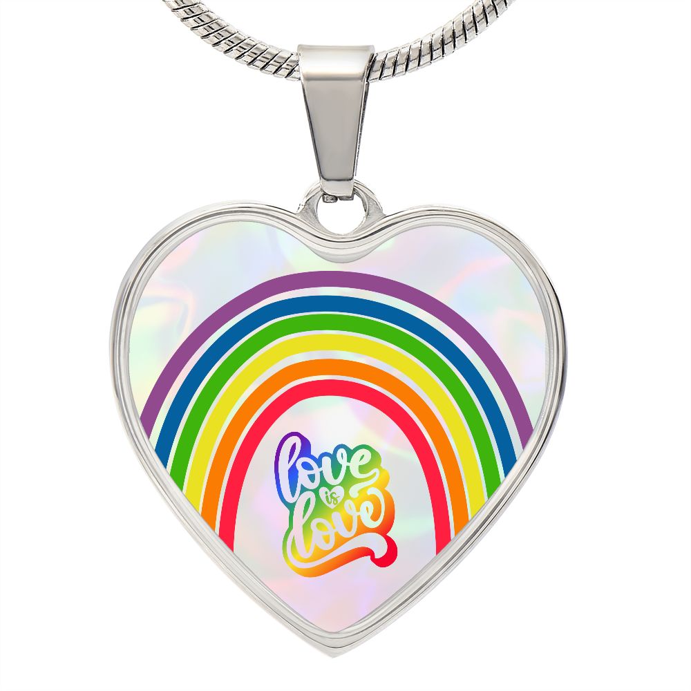 Love Is Love Rainbow Heart