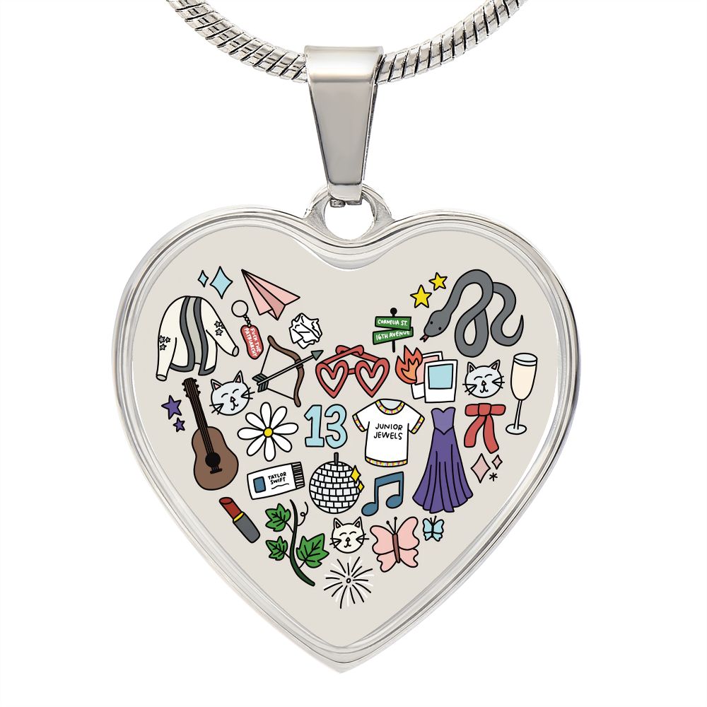 Swiftie Heart Pendant Necklace ERAS Tour