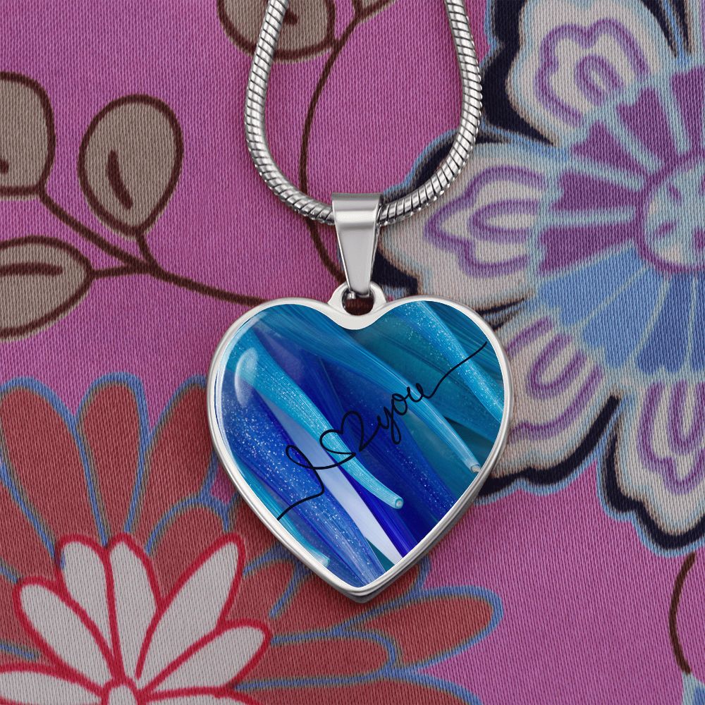 I Love You Heart Pendant Necklace