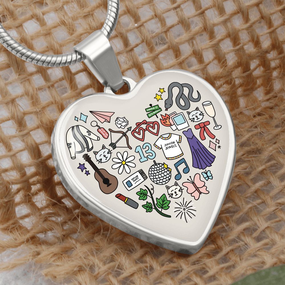 Swiftie Heart Pendant Necklace ERAS Tour