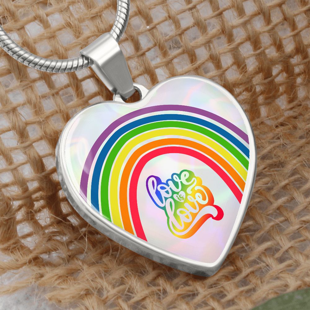 Love Is Love Rainbow Heart