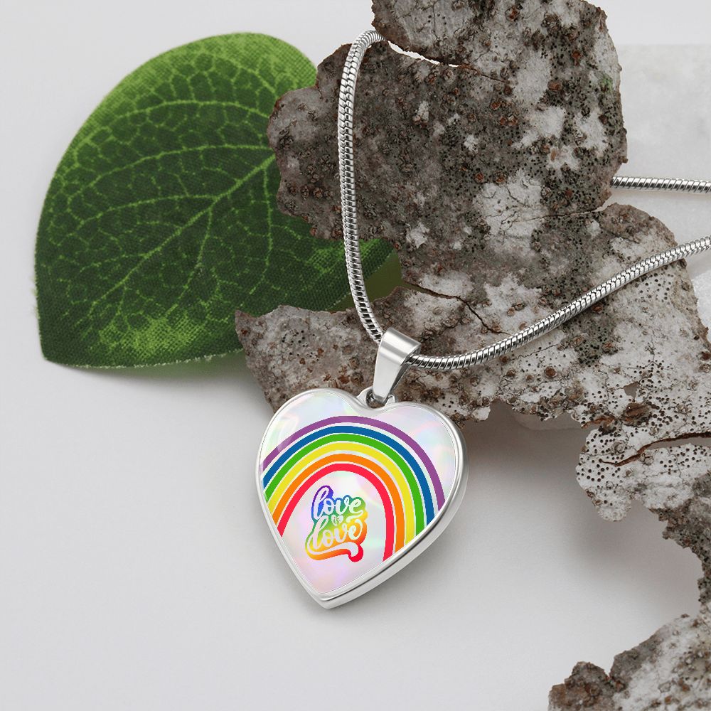 Love Is Love Rainbow Heart