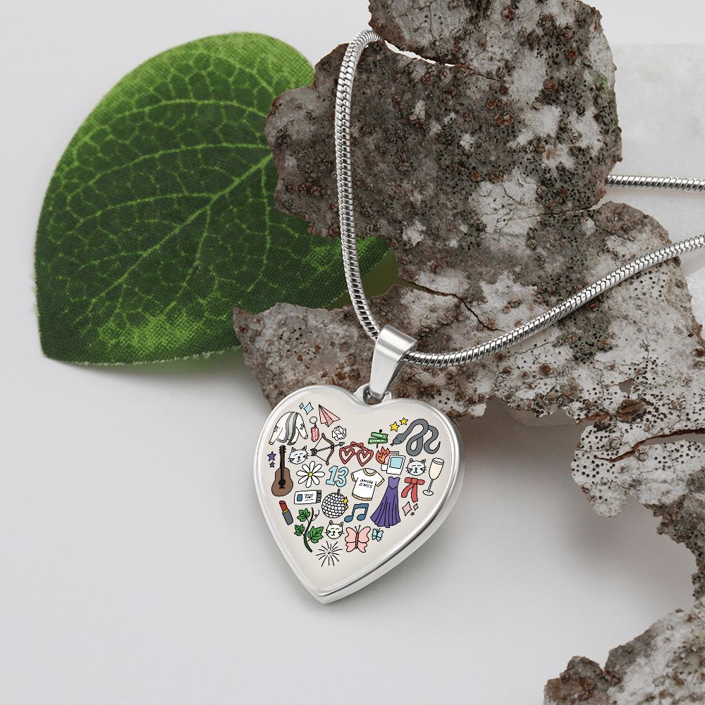 Swiftie Heart Pendant Necklace ERAS Tour