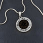 Meet Me At Midnight Circle Pendant