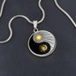 Ying Yang Sun Moon & Stars Pendant Necklace