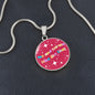Me And Karma Vibe Like That Circle Pendant Necklace