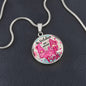 In October We Wear Pink Pendant Necklace