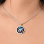 Hummingbird Stained Glass Pendant Necklace