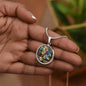 Dragonfly Circle Pendant Necklace