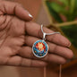 Personalized Stained Glass Christmas Star Pendant