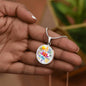 Personalized Namaste Circle Pendant Necklace
