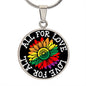 All For Love Love For All Circle Necklace