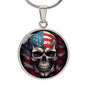 Skull & Flag Pendant Necklace