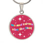 Me And Karma Vibe Like That Circle Pendant Necklace