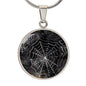 Spider Web Pendant Necklace