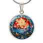 Personalized Stained Glass Christmas Star Pendant