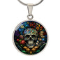 Sugar Skull Faux Stained Glass
