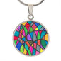 PRIDE LGBTQ+ Stained Glass Pendant Necklace
