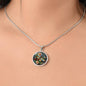 Dragonfly Circle Pendant Necklace