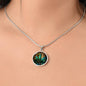 Personalized Weed Faux Sained Glass Pendant Necklace