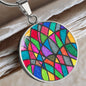 PRIDE LGBTQ+ Stained Glass Pendant Necklace