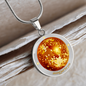 Shining Just For You Mirrorball Pendant Necklace