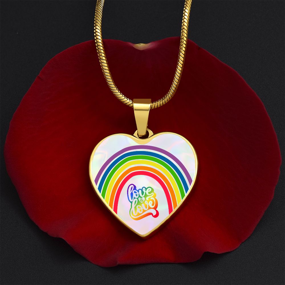 Love Is Love Rainbow Heart