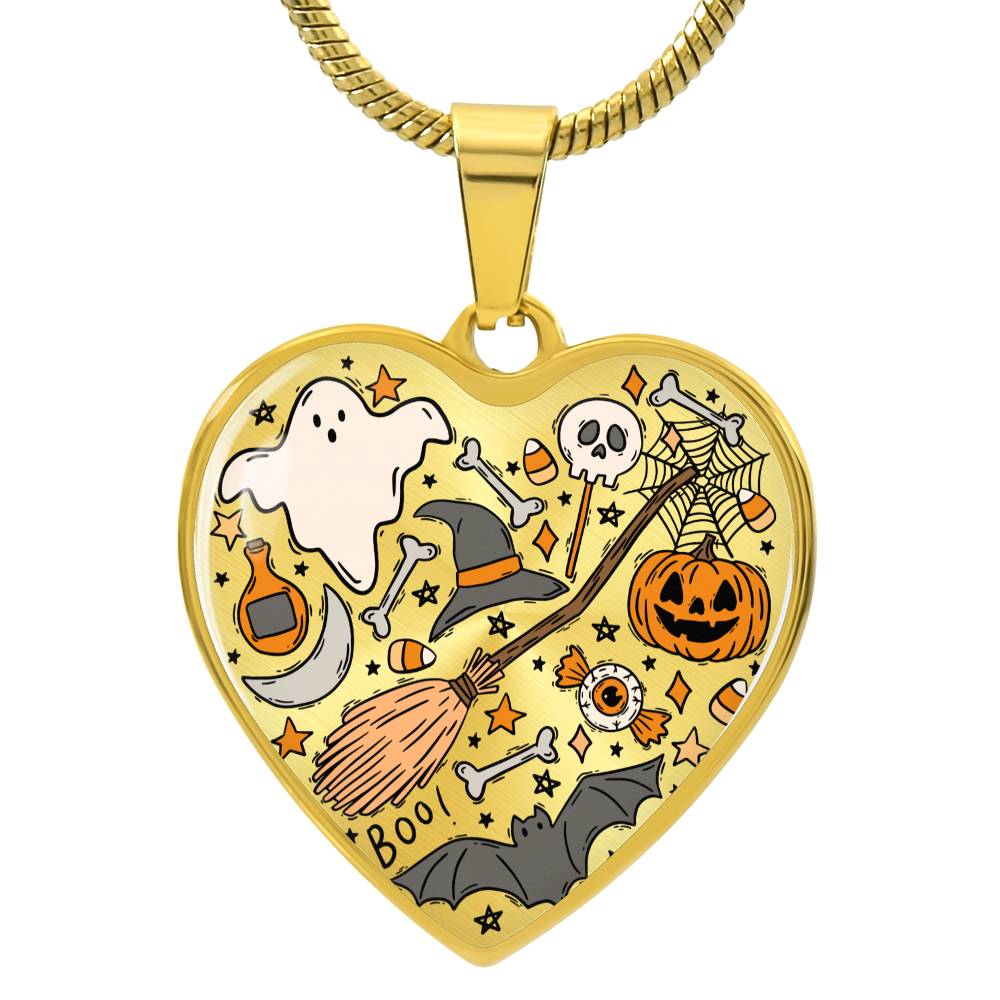 Love Halloween Heart Pendant