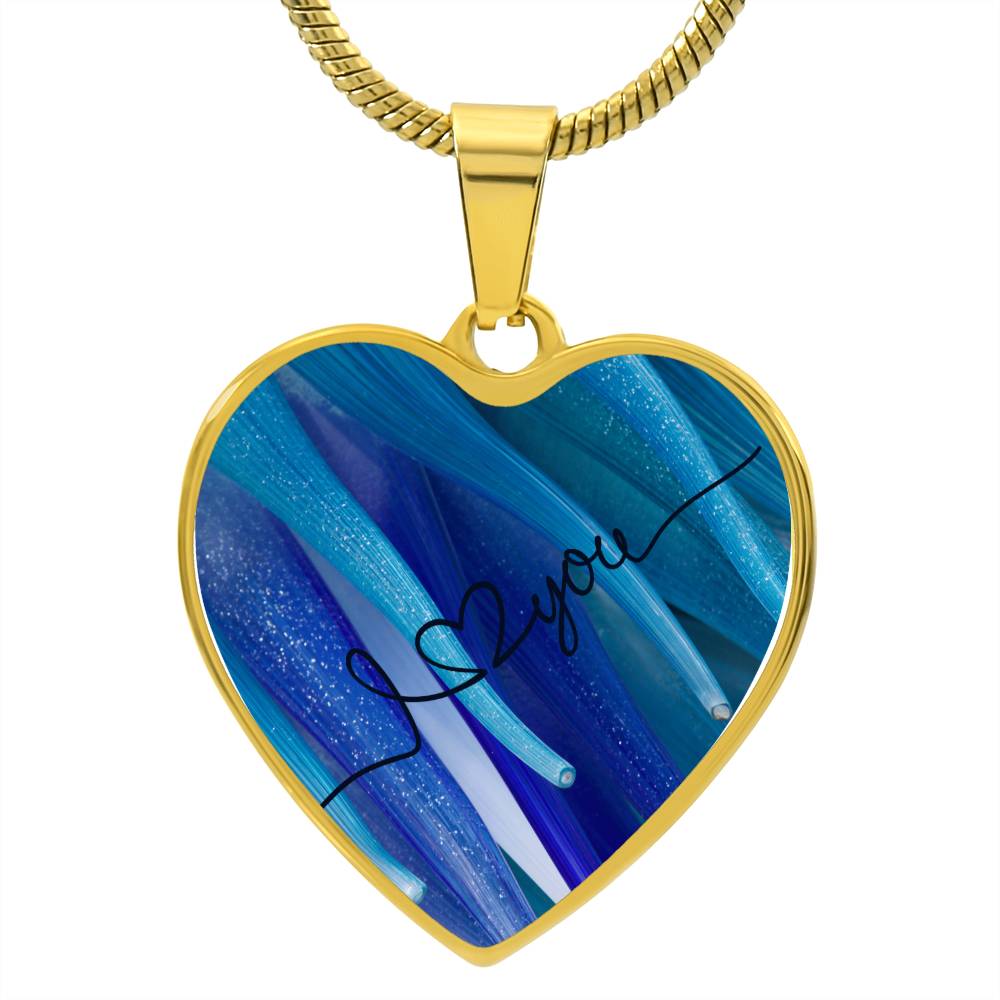 I Love You Heart Pendant Necklace