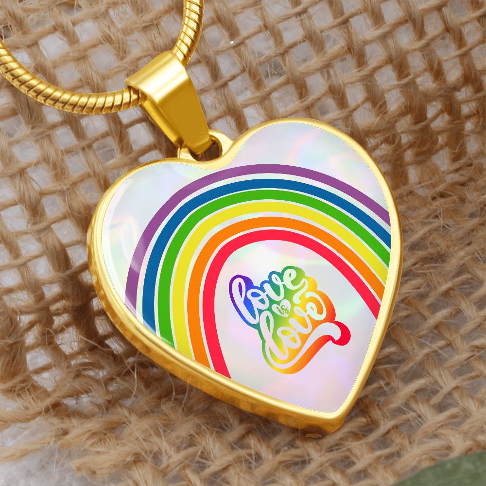 Love Is Love Rainbow Heart