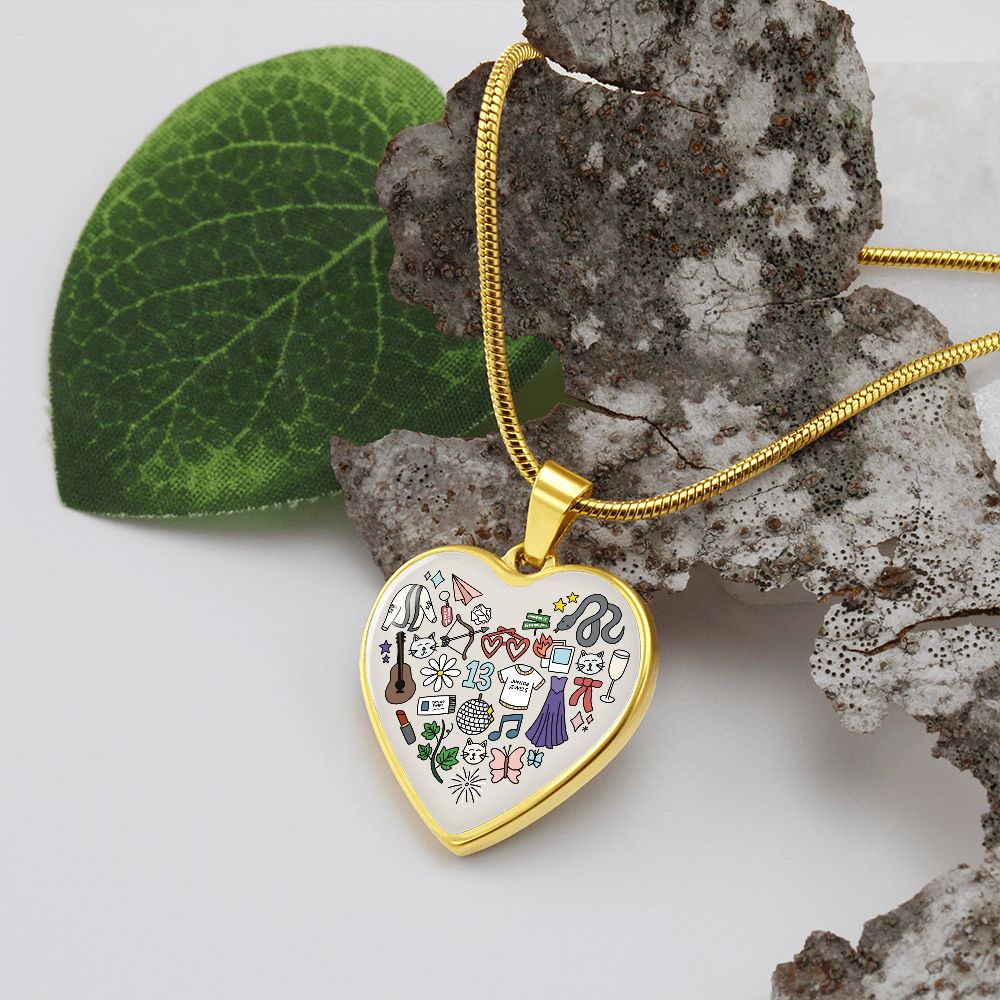 Swiftie Heart Pendant Necklace ERAS Tour