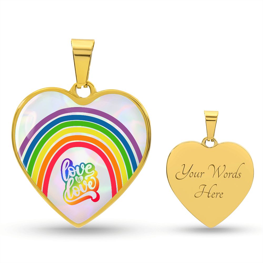 Love Is Love Rainbow Heart