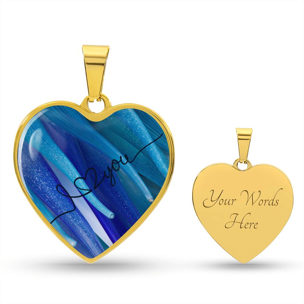 I Love You Heart Pendant Necklace