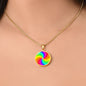 PRIDE LGBTQ+ Cricle Pendant Necklace