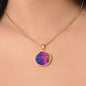 PRIDE LGBTQ+ Stained Glass Circle Pendant